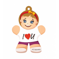 CAR Perfume Girl, I Love You Kvapusis pakabukas automobiliui 1 vnt.