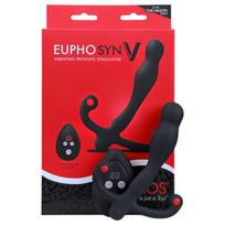 Aneros Eupho Syn V - prostatos vibratorius su nuotolinio valdymo pultu (juodas)