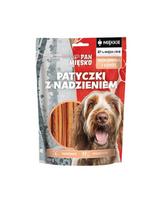PAN MIĘSKO Lazdai su įdaru Jautiena ir lašiša skanėstas šunims 100 g