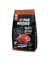 PAN MIĘSKO Jautienos ir elnienos kačių skanėstai M 2x10 kg
