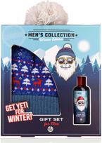 Dovanų rinkinys MEN'S COLLECTION: plaukų ir kūno prausiklis 100 ml, megzta kepurė (universalus dydis), kvapas: pušis ir gintaras