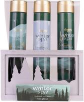 Vonios rinkinys medinėje dėžutėje WINTER SPA: dušo želė 60 ml, vonios aliejus 60 ml, vonios druska 80 g, kvapas: gaivi pušis ir žiemos uogos