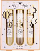 Vonios rinkinys dovanų dėžutėje WINTER MAGIC: dušo želė 60 ml, vonios aliejus 60 ml, vonios druska 80 g, kvapas: vanilės muskusas