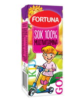Multivitaminų sultys FORTUNA, Mergaitė, 100%, 0,2 l
