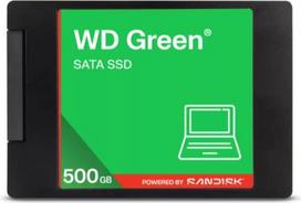 Western Digital SSD|WESTERN DIGITAL|Green|500GB|3D NAND|Read speed 545MBytes/sec|2,5"|MTBF 2000000 hours|WDS500G5G0A