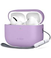 Levandos spalvos dėklas Apple Airpods Pro 3 ausinėms "Tech-Protect Silicone"
