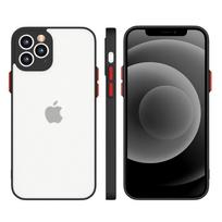 Silikono lanksti permatoma Milky Case dėklas Samsung Galaxy A72 4G juodas