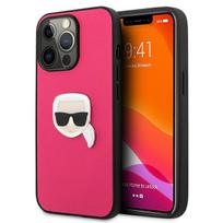 Karl Lagerfeld Odinis Ikonik Karl'o Galvos Metalinis Korpusas iPhone 13 Pro / 13 6.1" - Rožinė