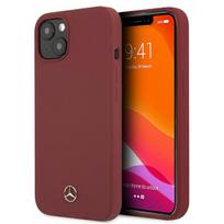 Mercedes silikono linijos dėklas iPhone 13 mini - Raudonas
