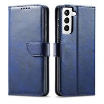 Elegantiška Magnetinė Lietuviška Apima Samsung Galaxy S22 + (S22 Plus) Mėlyna