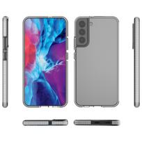 Spring Case dėklas gelinis su spalvotu rėmeliu Samsung Galaxy S22+ (S22 Plus) juodas