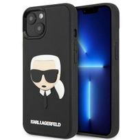 Karl Lagerfeld KLHCP14MKH3DBK iPhone 14 Plus 6.7 "juodas / juodas kietas dėklas 3D gumos Karl'o galva