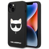Karl Lagerfeld KLHMP14MSLCHBK iPhone 14 Plus 6.7 "kieta dėklo juoda / juoda silikoninė Choupette galvos Magsafe