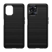 Anglies dėklas Realme 10 5G / Realme 9i 5G, lanksčios silikono anglies danga juoda