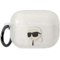 Karl Lagerfeld KLAP2HNIKTCT Airpods Pro 2 skaidrus dėklas Ikonik Karl Lagerfeld