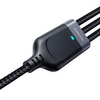 Joyroom Multi-Use Series S-A18 3in1 USB-A - Lightning / USB-C / micro USB laidas 0.3m - juodas