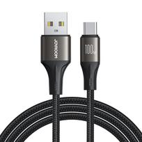 Joyroom Light-Speed serijos S-A25 USB-A / USB-C kabelis 100W 1.2m - juodas