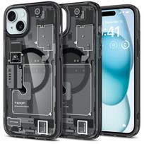 Spigen Ultra Hybrid Mag dėklas su MagSafe iPhone 15 Plus - Tamsiai pilkas (Zero One raštas)
