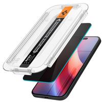 Spigen Glas.tR EzFit Privatumo Stiklas iPhone 15/16 su Adapteriu (2 vnt.)