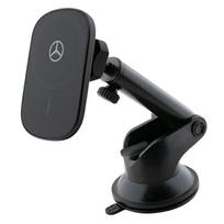 Mercedes MEWCCGSLK 15W indukcijos laikiklis ventiliacijos angai/stiklui juodas/juodas Sidabriniai žvaigždės MagSafe