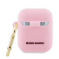 Hello Kitty Silikoninė 3D Katės Galvos dėžutė AirPods 1/2 - rožinė