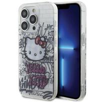 Hello Kitty IML Katė ant Plytų Grafiti dėklas iPhone 15 Pro - balta