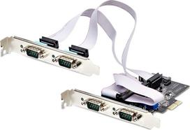 STARTECH.COM 4-Port Serielle PCIe Karte PCI Express zu RS232/RS422/RS485 DB9 Serielle Karte 16C1050 UART ESD Schutz Windows/Linux | PS74ADF-SERIAL-CARD | 0065030903141