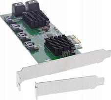 InLine InLine® Controller Card, 8x SATA 6Gb/s, PCIe 2.0 (PCI Express) | 76617K | 4043718302079
