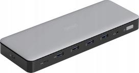 Digitus Docking USB-C->HDMI,DP,USBA,USBC,RJ45,DC,Audio silbe | DA-70918 | 4016032497776