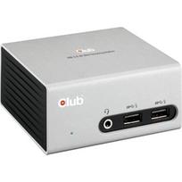 Club 3D Club3D 4K Mini-Dockingst USB3 ->4xUSB3/HDMI/DVI/LAN silber | CSV-3104D | 8717249401261