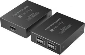 Techly Extender / HUB 4-Portowy USB 2.0 Cat6 do 150m | 365580 | 8059018365580