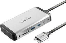 Promate PROMATE VersaHub-MST 13-in-1 Dual USB-C Multimedia Hub / Dual 4K HDMI / USB3.0 / 150W | 6959144061900 | 6959144061900