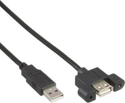 Kabel USB InLine USB-A - USB-A 0.6 m Black (B-33440E) | B-33440E | 4043718304752