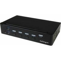 STARTECH.COM 4 Port DisplayPort KVM  - DP KVM Umschalter mit USB 3.0 Hub - 4K 30Hz | SV431DPU3A2 | 0065030863728