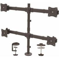 STARTECH.COM Quad  Mount - Articulating - Clamp or Grommet Mount - s up to 24in - VESA Mount - 4  Setup | ARMQUAD | 0065030867795