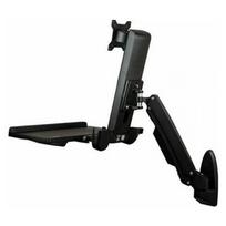 STARTECH.COM Wandmontage Sitz-/ Steh Workstation - 1  bis zu 60,96cm 24Zoll - VESA - Hhenverstellbarer Ergonomischer | WALLSTS1 | 0065030870139