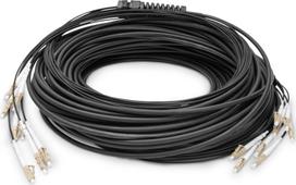 DIGITUS LWL Patchkabel LC->UPC 50m Vorkonfektioniert OM4 8 | DK-24338U050BK-BBB | 4016032485148