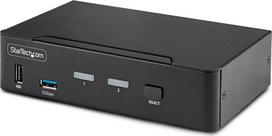 STARTECH.COM 2-Port 8K KVM- DisplayPort 1.4 8K 60Hz / 4K 144Hz DP 1.4 2x USB 3.0 Ports 4x USB 2.0 Ports KVM DisplayPort Umscha | D86A2-2-PORT-8K-KVM | 0065030894906
