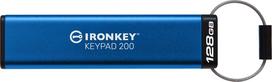 Kingston 128GB IronKey Keypad 200 Encrypted USB Flash Drive Metal USB 3.2 Gen1 | IKKP200/128GB | 0740617330069