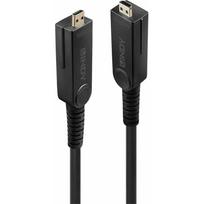 LINDY Micro-HDMI Fibre Optic Hybrid 18G Kabel 10m | 38320 | 4002888383202