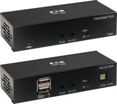 Eaton Tripp Lite Series USB C to HDMI over Cat6 Extender Kit with KVM Support, 4K 60Hz, 4:4:4, Transmitter/Receiver, USB, PoC, HDCP 2.2, up to 230 ft., TAA - Rozszerzenie dla wideo/audio - HDMI, USB-C - przez CAT 6 - do 70 m - zgodny z TAA - dla P/ | B127A-1A1-BCBH | 037332258663