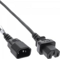 Kabel zasilający InLine 40pcs. pack Bulk-Pack InLine® Power Cable extension C15 straight to C14 socket straight black 1.8m | B-16811B | 4043718315994