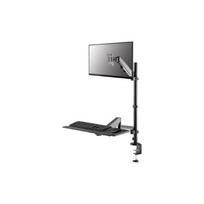 Neomounts Desk Mount | DS90-325BL1 Sit-stand workstation desk | Adjustable Height, Rotate, Tilt, Swivel | 17-32 " | Maximum weight (capacity) 9 kg | Black | S77192166 | 8717371443672