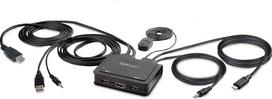 Konsola KVM StarTech KVM StarTech 2-Port USB-C HDMI  4K | C2-H46-UAC-CBL-KVM | 0065030899345