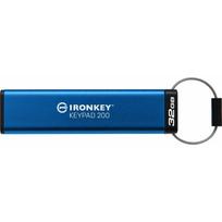 Kingston Pendrive 32GB IronKey Keypad 200 FIPS140-3 Lvl3 AES-256 | IKKP200/32GB | 0740617330083