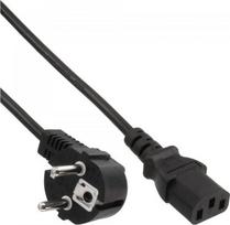 Kabel zasilający InLine 25pcs. pack Bulk-Pack ® Power cable, CEE7/7 angled to IEC-C13, black, H05VV-F, 2.5m | B-16653A | 4043718316281