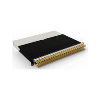 Patchbox patchbox.one Kabeleinzugssystem 8RU/STP (0,8 m) mit 24 Kassetten, Patchkabel Cat. 6a, U/FTP, PoE, Kabel gelb | PONEX8STPYL | 4262427630659