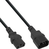 Kabel zasilający InLine 35er Bulk-Pack ®  do urządzeń chłodniczych, C13 na C14, Black, 1,8m | B-16632 | 4043718290055