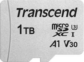 CARD microSD Card 1TB Transcend SDXC USD300S-A w/Adapter | TS1TUSD300S-A | 0760557866695