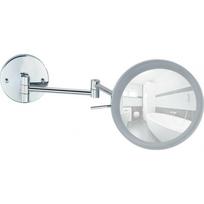 Lusterko kosmetyczne Wenko lustro ścienne Aura LED 10-40 x 24,5 cm stal chromowana | twm_517941 | 4008838139783